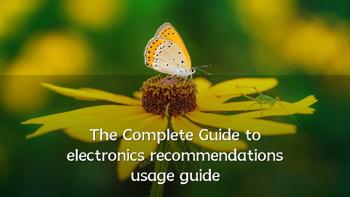 The Complete Guide to electronics recommendations usage guide