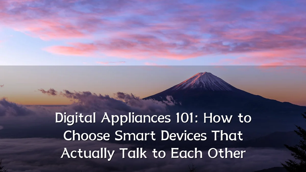 Digital Appliances 101: How to Choose Smart Devices That Actually Talk to Each Other