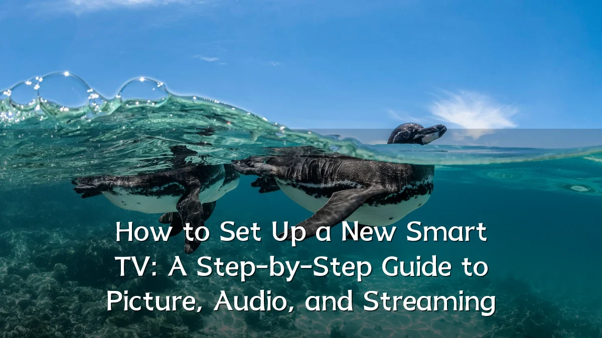 How to Set Up a New Smart TV: A Step-by-Step Guide to Picture, Audio, and Streaming