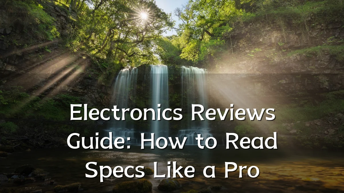 Electronics Reviews Guide: How to Read Specs Like a Pro