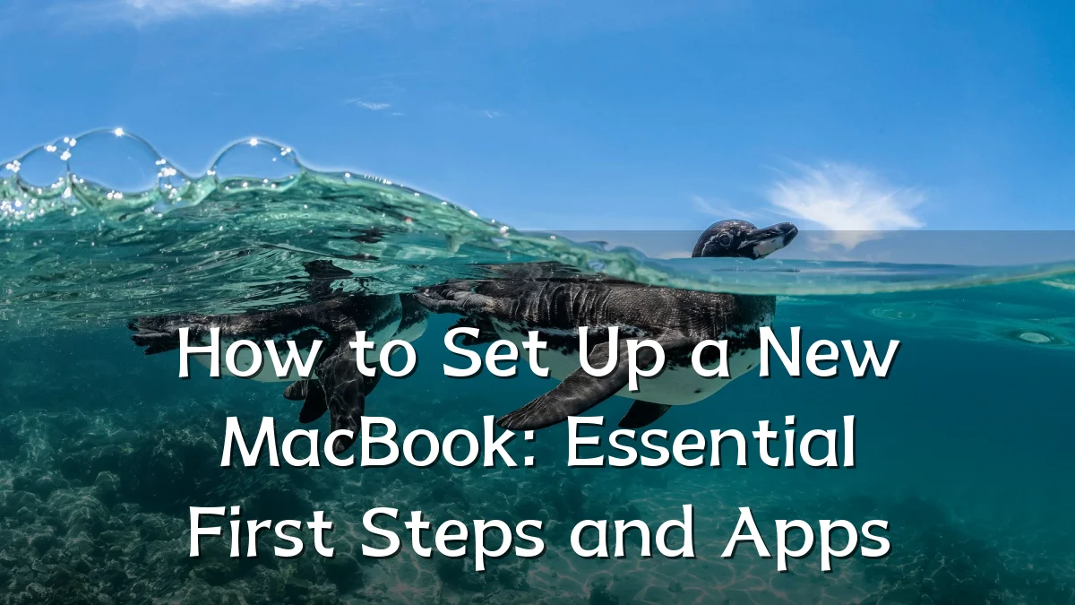 How to Set Up a New MacBook: Essential First Steps and Apps
