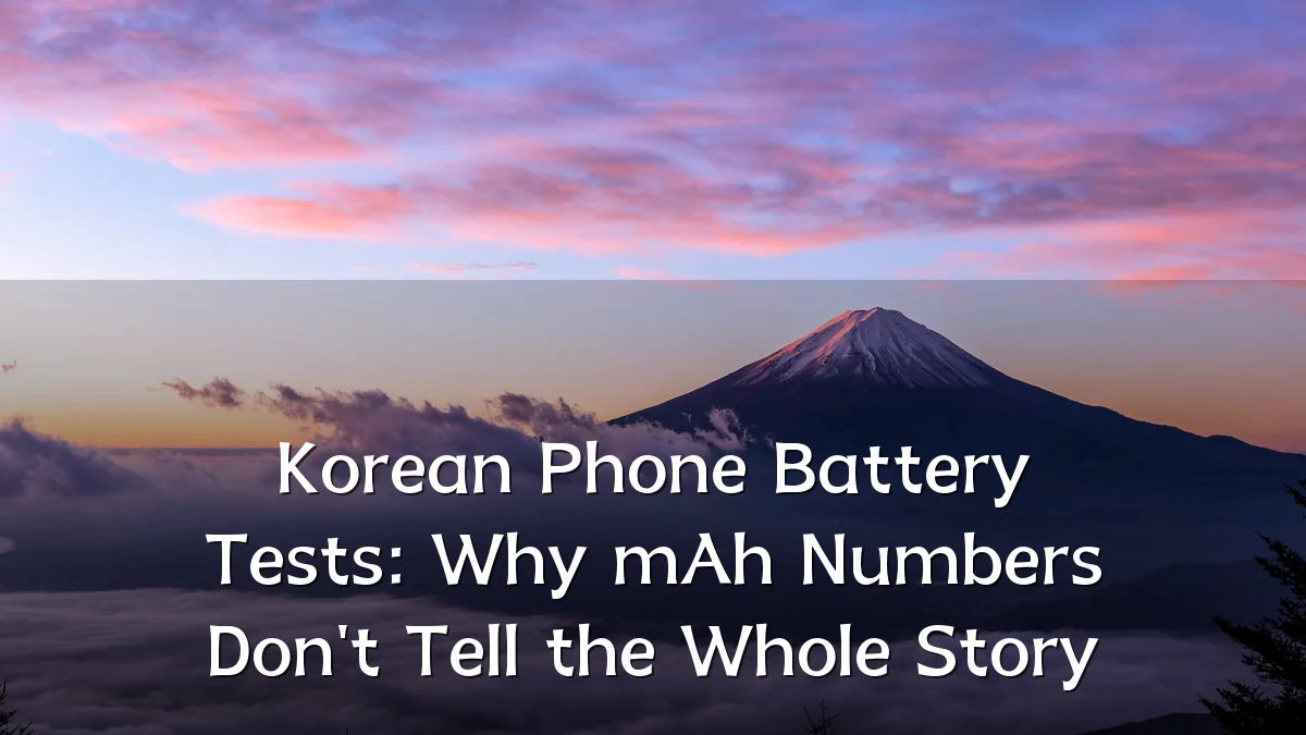 Korean Phone Battery Tests: Why mAh Numbers Don't Tell the Whole Story