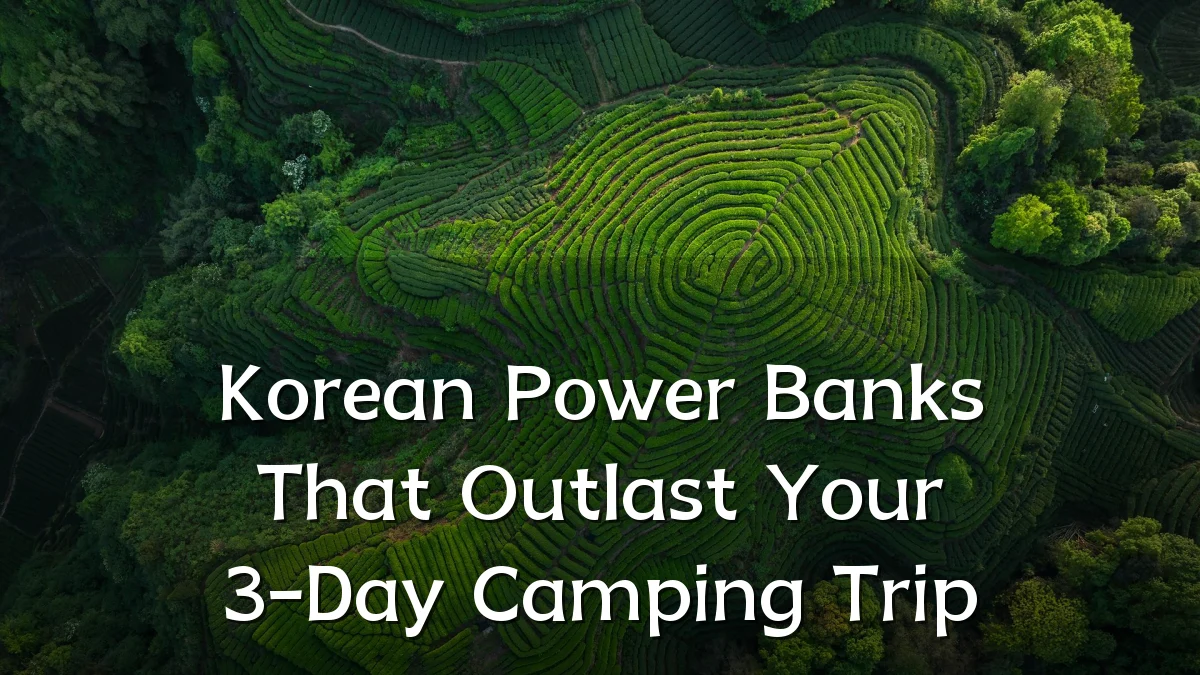 Korean Power Banks That Outlast Your 3-Day Camping Trip