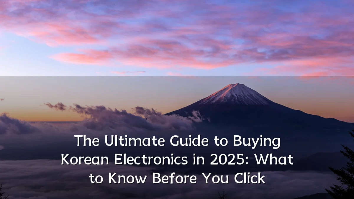 The Ultimate Guide to Buying Korean Electronics in 2025: What to Know Before You Click